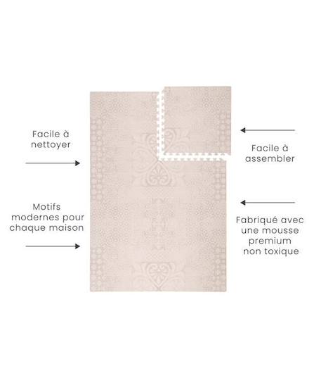 Tapis de Jeu Prettier Puzzle Toddlekind Beige - Taille 120x180cm - Mousse Eco-Responsable EVA BEIGE 5 - vertbaudet enfant 