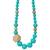 Collier d'allaitement - bijou silicone de dentition - Bleu turquoise -bois - sans BPA ni phtalates certifié en laboratoire français BLEU 1 - vertbaudet enfant 