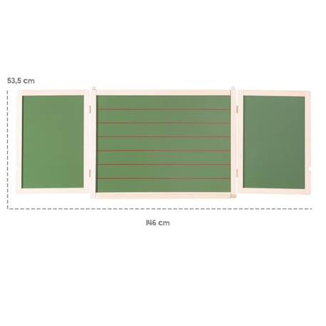 Tableau Enfant - Triptyque - Double Face Magnétique et Craie - ROBA VERT 3 - vertbaudet enfant 