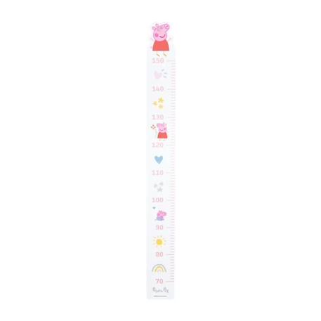 ROBA Peppa Pig Toise en Bois - Échelle de 70 cm à 150 cm pour Enfants - Décoration de la Chambre Bébé - Motif Truie - Rose / Blanc ROSE 1 - vertbaudet enfant 