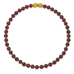 Collier Pierres naturelles : Cornaline Rouge  - Bébé / Nourrisson - Pierres naturelles - Apaise et soulage bébé -Lithothérapie  - vertbaudet enfant