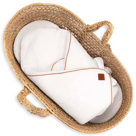 Couverture d'emmaillotage en gaze de coton Jeanne BEIGE+BLANC+BLANC+BLANC+BLEU+GRIS+MARRON+ORANGE+ROSE+VERT 9 - vertbaudet enfant 