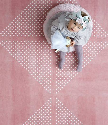 Tapis de Jeu Prettier Puzzle Toddlekind Rose - Taille 120x180cm - Mousse Eco-Responsable EVA ROSE 3 - vertbaudet enfant 