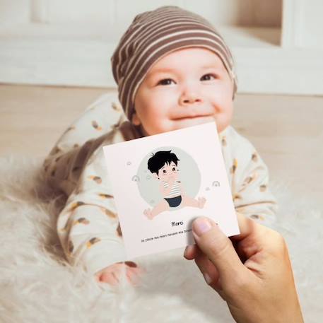 3 lots de cartes bébé signe - family - L'Atelier Gigogne - apprendre à signer avec bébé BLANC 4 - vertbaudet enfant 