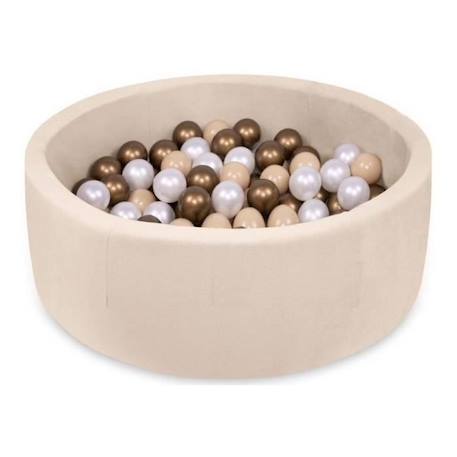 Elis Design - Piscine premium à balles 200 pcs Beige BLANC 1 - vertbaudet enfant 