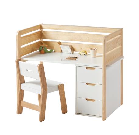 Bureau évolutif maternelle et primaire blanc 2 - vertbaudet enfant 