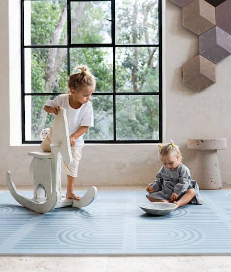 Tapis de Jeu Prettier Puzzle Toddlekind Bleu - Taille 120x180cm - Mousse Eco-Responsable EVA BLEU 1 - vertbaudet enfant 