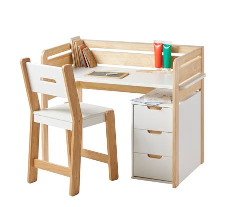 Bureau évolutif maternelle et primaire blanc 1 - vertbaudet enfant 