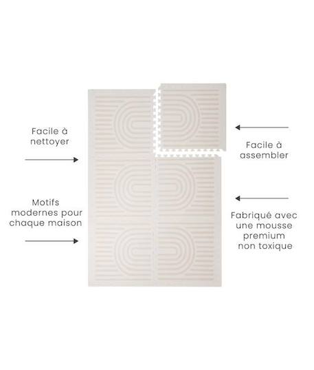 Tapis de Jeu Prettier Puzzle Toddlekind Beige - Taille 120x180cm - Mousse Eco-Responsable EVA BEIGE 4 - vertbaudet enfant 