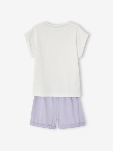 Lot de 2 pyjashorts à fleurs fille lilas 6 - vertbaudet enfant 