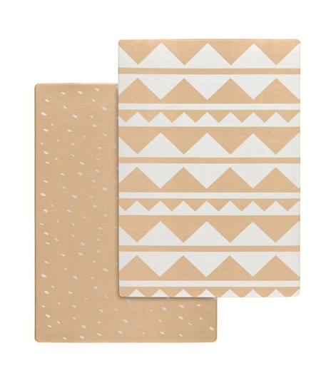 Tapis pour bébé en polyuréthane dessin réversible beige 140 x 200 BEIGE 1 - vertbaudet enfant 