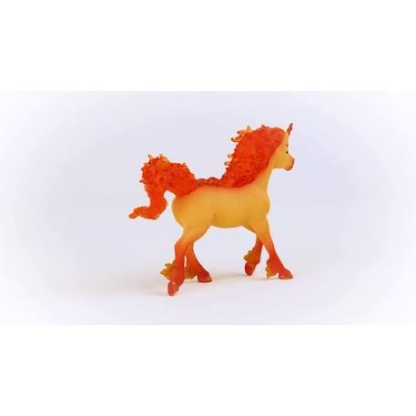 Figurine Étalon Licorne de Feu Elementa - Figurine Cheval schleich à la Crinière et Queue Transparentes - Pour Garçons et Filles - ORANGE 2 - vertbaudet enfant 