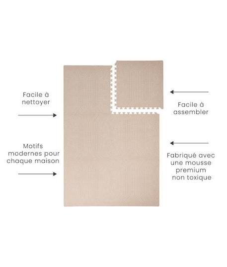 Tapis de Jeu Prettier Puzzle Toddlekind Beige - Taille 120x180cm - Mousse Eco-Responsable EVA BEIGE 5 - vertbaudet enfant 