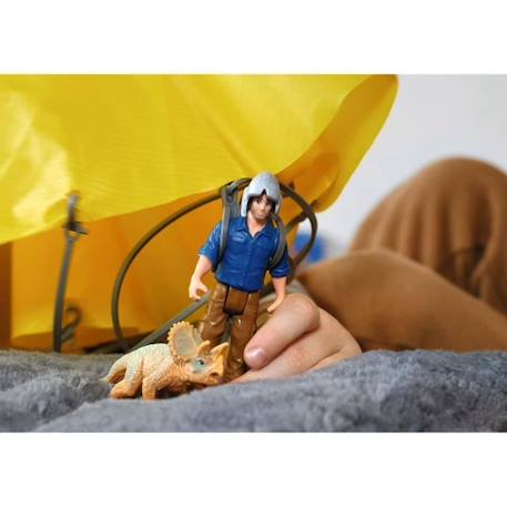 Sauvetage en Parachute, Coffret schleich avec 1 parachute, 1 figurine humaine et 1 dinosaure, Ensemble de Jouets Préhistoriques de JAUNE 2 - vertbaudet enfant 