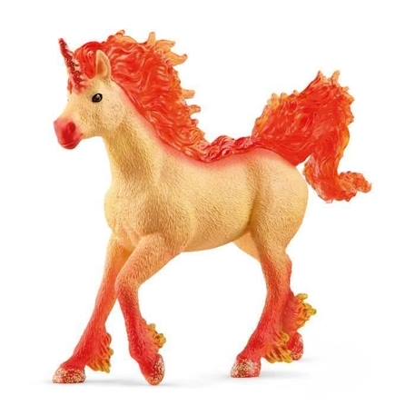 Figurine Étalon Licorne de Feu Elementa - Figurine Cheval schleich à la Crinière et Queue Transparentes - Pour Garçons et Filles - ORANGE 1 - vertbaudet enfant 