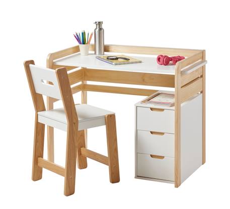 Bureau évolutif maternelle et primaire blanc 5 - vertbaudet enfant 