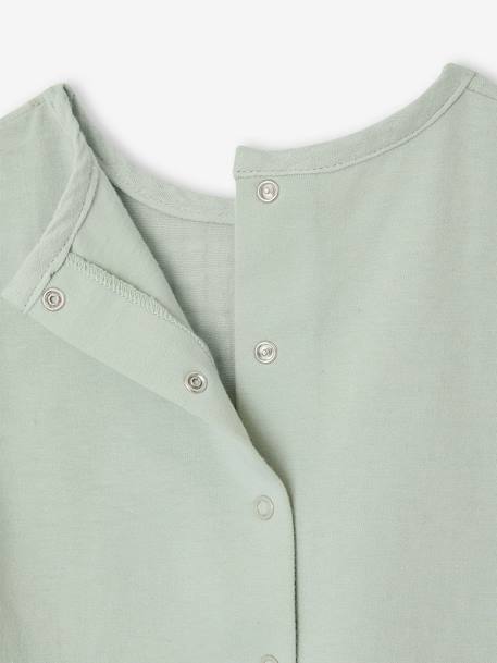 T-shirt bi-matière bébé manches courtes vert d'eau 4 - vertbaudet enfant 