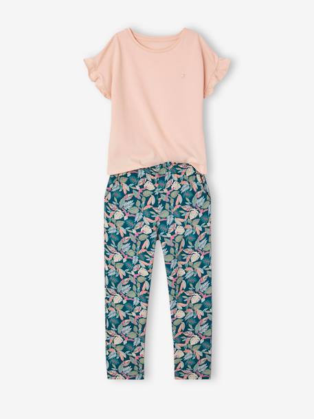 Ensemble tee-shirt + pantalon fille écru+vert 7 - vertbaudet enfant 