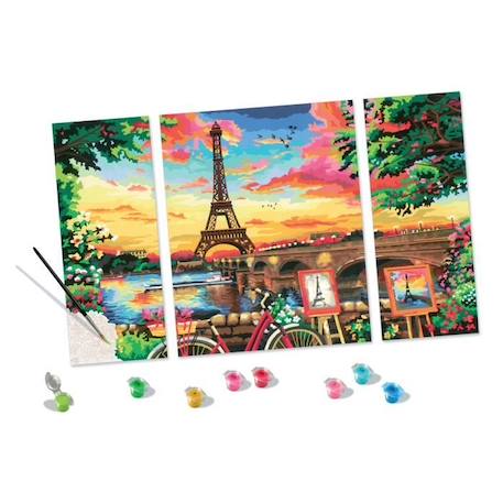 CreArt Paris format triptyque 80x50cm - Peinture par numéros – Dès 12 ans – Ravensburger - 20134 VERT 2 - vertbaudet enfant 