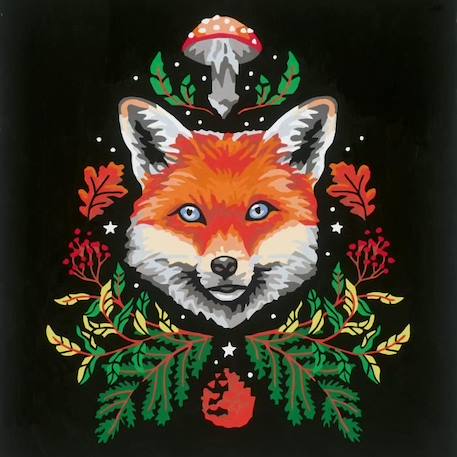 CreArt Fox / Renard 20x20 cm - format carré - Peinture par numéros – Dès 12 ans – Ravensburger - 23511 MARRON 3 - vertbaudet enfant 