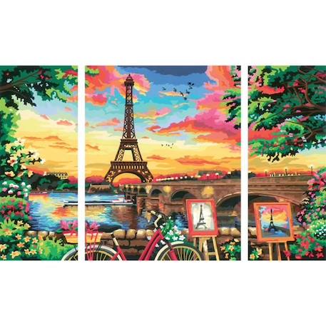 CreArt Paris format triptyque 80x50cm - Peinture par numéros – Dès 12 ans – Ravensburger - 20134 VERT 3 - vertbaudet enfant 