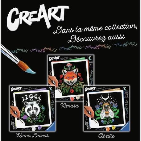 CreArt Fox / Renard 20x20 cm - format carré - Peinture par numéros – Dès 12 ans – Ravensburger - 23511 MARRON 5 - vertbaudet enfant 