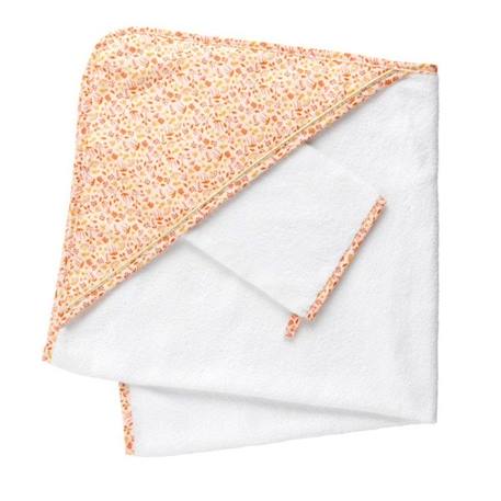 CAPE DE BAIN PLUS GANT BLANC 1 - vertbaudet enfant 