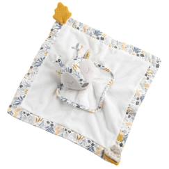 Jouet-Doudou mouchoir en velours blanc