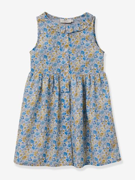 Fille-Robe-Robe en tissu Liberty fille CYRILLUS