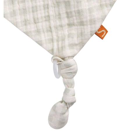 Doudou mouchoir pomme en mousseline de coton VERT 2 - vertbaudet enfant 