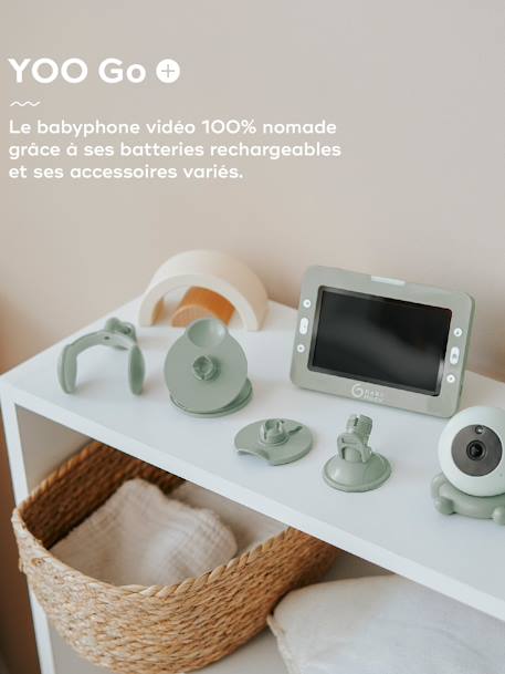 Ecoute-bébé vidéo BABYMOOV Yoo Go+ blanc 1 - vertbaudet enfant 