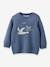 Pull bébé coton bio et laine CYRILLUS bleu grisé 1 - vertbaudet enfant 