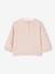 Sweat col en broderie anglaise bébé rose poudré 2 - vertbaudet enfant 