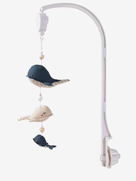 Mobile musical baleines NAVY SEA beige chiné 3 - vertbaudet enfant 