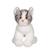 Gipsy Toys - Peluche chat gris et blanc GRIS 2 - vertbaudet enfant 