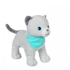 Jouet-Premier âge-Gipsy Toys - Peluche Chaton doux- Gris