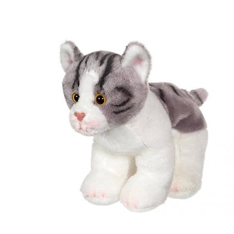 Gipsy Toys - Peluche chat gris et blanc GRIS 3 - vertbaudet enfant 