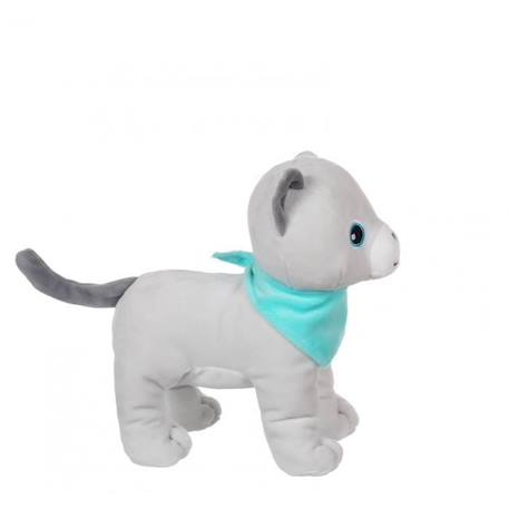 Gipsy Toys - Peluche Chaton doux- Gris GRIS 2 - vertbaudet enfant 