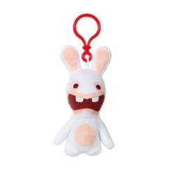 -Gipsy Toys  - Lapins Crétins porte-clés bouche ouverte - 10 cm - Blanc