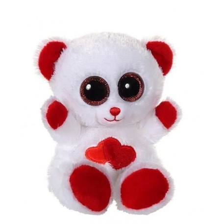 Gipsy Toys - Ours Brilloo Amor - 13 cm - Rouge & Blanc BLANC 1 - vertbaudet enfant 