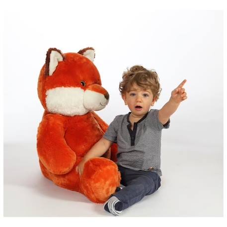 Peluche Renard GIPSY TOYS - 80 cm - Orange ORANGE 2 - vertbaudet enfant 