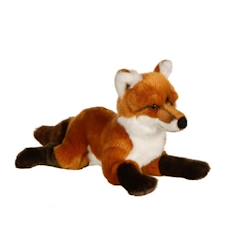 Jouet-Peluche Renard Allongé Gipsy Toys - 30 cm - Pelage Roux Doux et Réaliste