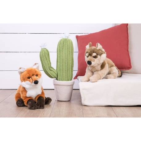 Peluche Renard Allongé Gipsy Toys - 30 cm - Pelage Roux Doux et Réaliste ORANGE 3 - vertbaudet enfant 