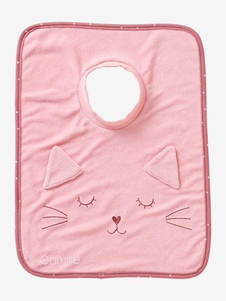 Grand bavoir à enfiler rose poudré+singe sahara+tigre 4 - vertbaudet enfant 