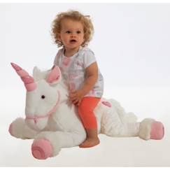 -Peluche Licorne Rose GIPSY TOYS - XL 80 cm - Pour Bébé - Livré à l'unité