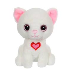 Peluche Chat Lovely Cat - GIPSY TOYS - 15 cm - Blanc  - vertbaudet enfant