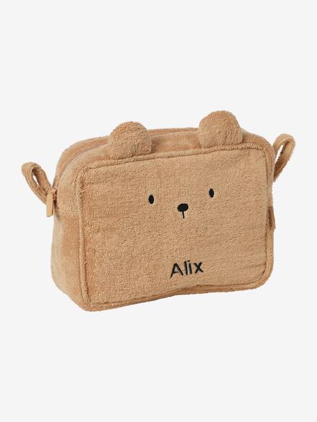 Trousse de toilette Ourson en éponge caramel 5 - vertbaudet enfant 