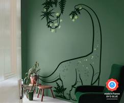 Linge de maison et décoration-Diplodocus et Lianes - Sticker Dinosaure - Vert