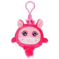 Jouet-Premier âge-Gipsy Toys - Porte-clés - Squishimals Sparkle porte-clés - Licorne Glitzi 8 cm - Rose