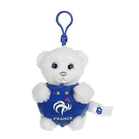 Porte-clés ours FFF - GIPSY TOYS - 13 cm - Bleu BLEU 2 - vertbaudet enfant 